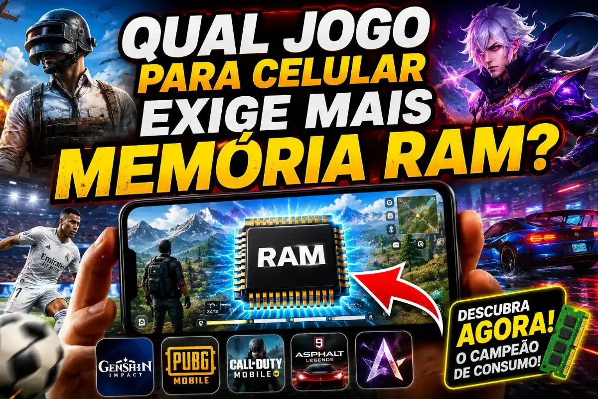 Qual jogo para celular exige mais memória RAM?