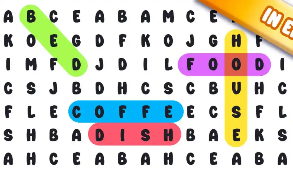 Jogos para idosos no celular: Caça-Palavras Clássico