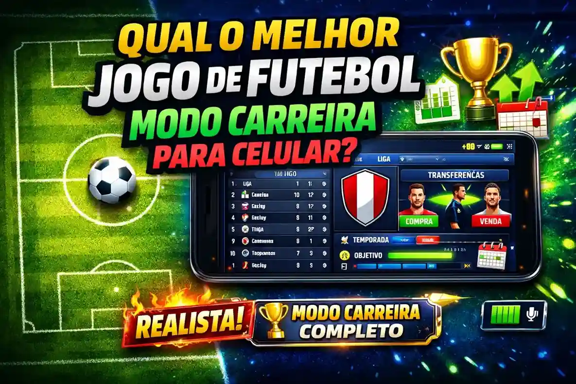 Qual o melhor jogo de futebol modo carreira para celular?