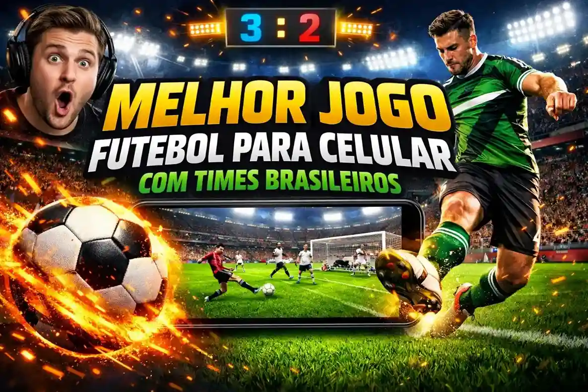 Melhor jogo de futebol para celular com times brasileiros