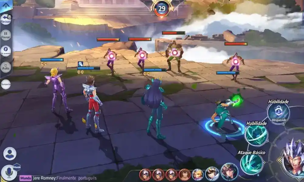 Melhores jogos de animes para celular: Saint Seiya Awakening