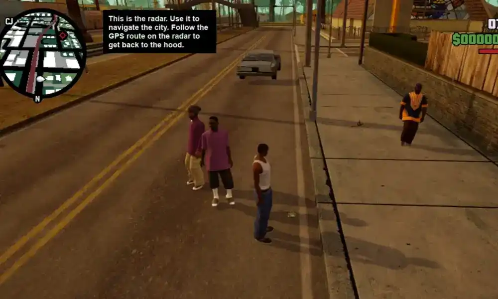 Jogos de mundo aberto para celular: GTA San Andreas