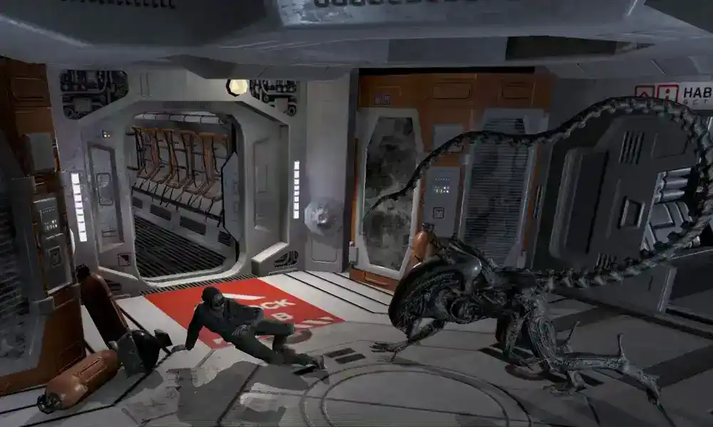 Jogos de terror para celular: Alien: Isolation