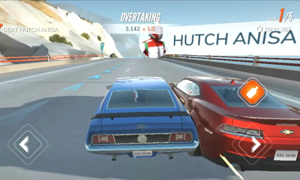 Melhores jogos de carro para celular: Rebel Racing
